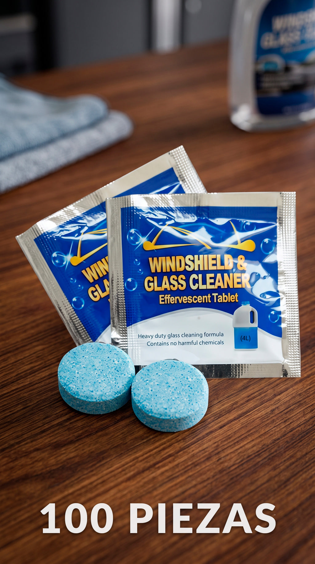 HydroClear Pro – Pastillas Efervescentes para Parabrisas